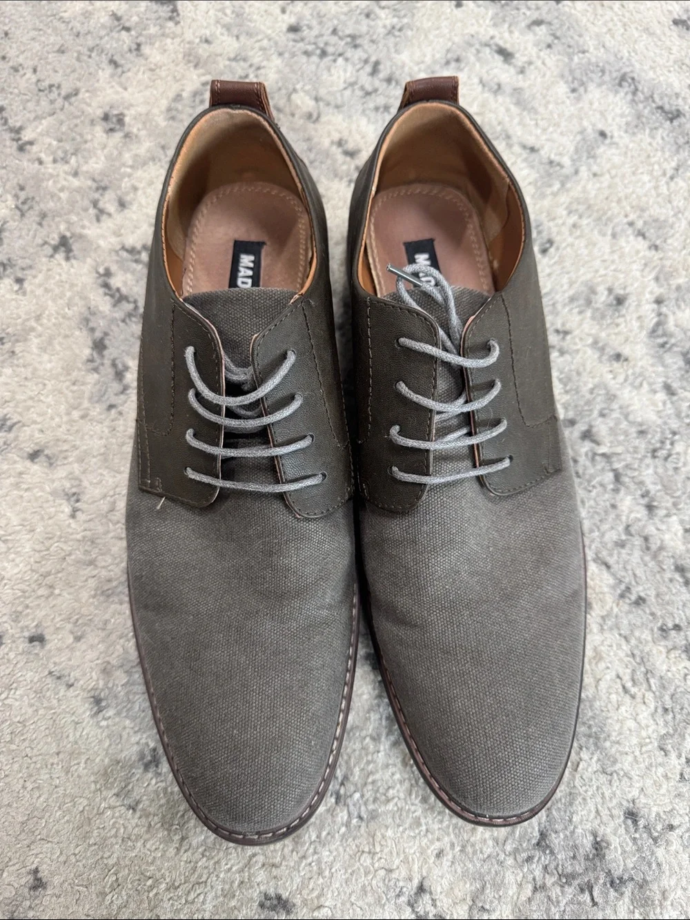 Madden nyc Men's Casual Lace-Up Dress Shoes in Gray